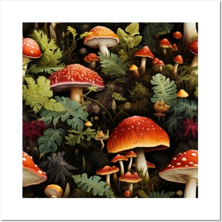 Mushrooms Posters and Art